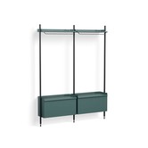 Pier combination 1002, 2 columns blue steel / black