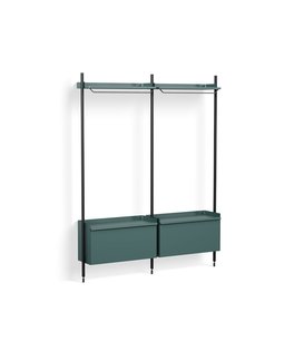 Pier System combinatie 1002, 2 columns blauw / zwart