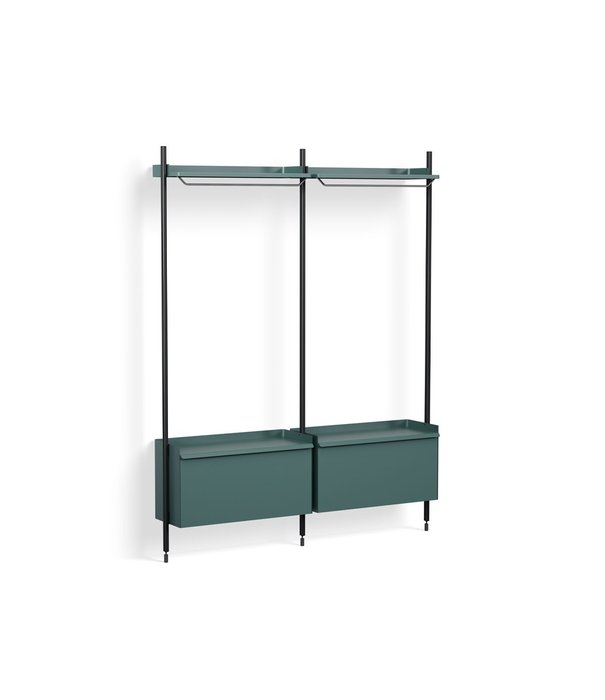 Hay  Pier combination 1002, 2 columns blue steel / black