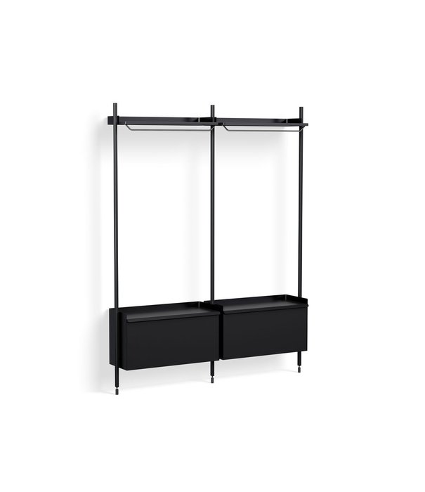 Hay  Hay Pier System - Pier combination 1002, 2 columns black / black