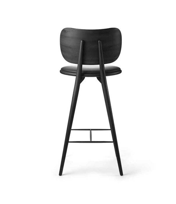 Mater Design  Mater Design - High Stool Backrest black beech, black leather