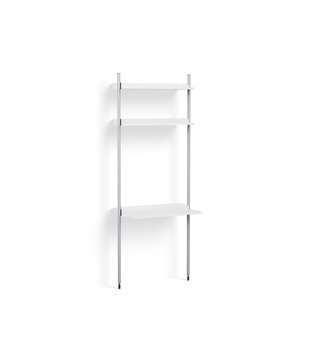 Pier System combinatie 11, 1 column wit / clear