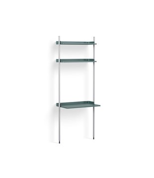 Pier System combinatie 11, 1 column blauw / clear