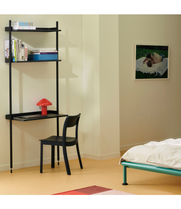 Hay  Hay Pier System - Pier combinatie 11, 1 column blauw staal / zwart