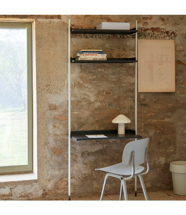 Hay  Hay Pier System - Pier combinatie 11, 1 columns blauw staal / clear