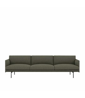 Muuto - Outline 3,5-seater Sofa, fabric Fiord 961