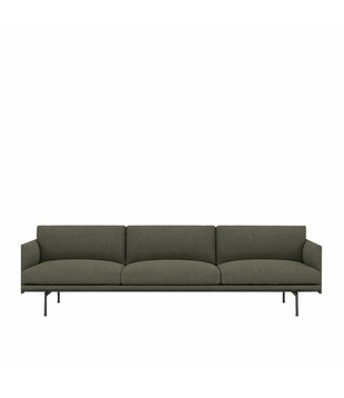 Muuto - Outline 3,5-seater Sofa, fabric Fiord 961