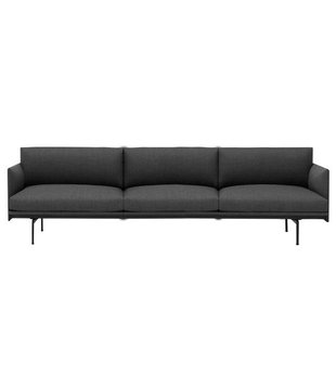 Muuto - Outline 3,5-seater Sofa, fabric Remix 163