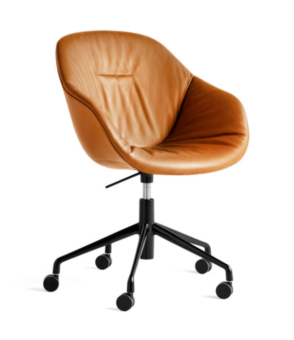 Hay  AAC 153 Soft Stoel leer, 5 star swivel met wielen / gaslift