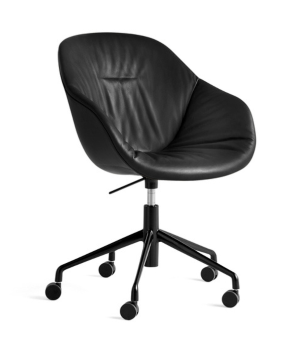 Hay  AAC 153 Soft Stoel leer, 5 star swivel met wielen / gaslift