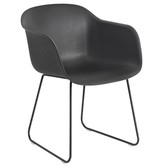 Muuto - Fiber armchair sled base -  black