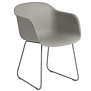 Muuto  Fiber Armchair grey, sled base