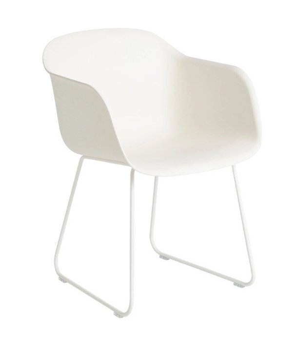 Muuto  Muuto - Fiber armchair sled base - white