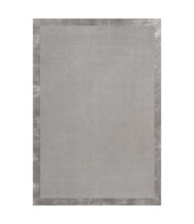 Layered - Wool Border rug True Grey