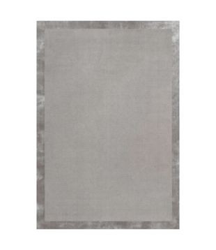 Layered - Wool Border rug True Grey