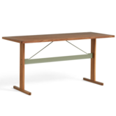 Hay - Passerelle tafel hoog walnoot - thyme groen 200 x 80