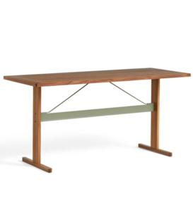 Hay - Passerelle high table walnut - thyme green 200 x 80