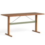 Hay - Passerelle table high walnut - thyme green 200 x 80