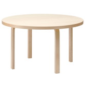 Artek -  Aalto table round 91 berken Ø125