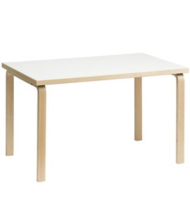 Artek Aalto Table 81B Rectangular birch - white laminate 120 x 75