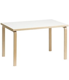 Artek Aalto Tafel 81B Rectangular berken - wit laminaat 120 x 75