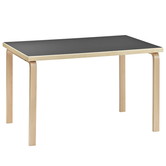 Artek - Aalto Table rectangular 81B black linoleum 120 x 75