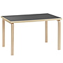 Artek Aalto Table rectangular 81B black linoleum, 120 x 75