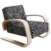 Aalto Armchair 400 Tank, Zebra zwart / wit