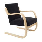 Artek - Aalto  armchair 402 "Atelje" zwart