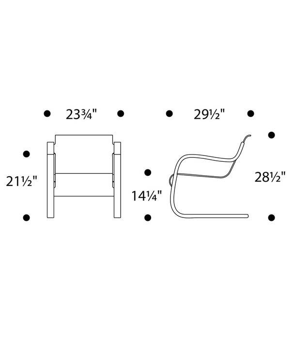 Artek  Artek - Aalto  armchair 402 "Atelje" zwart