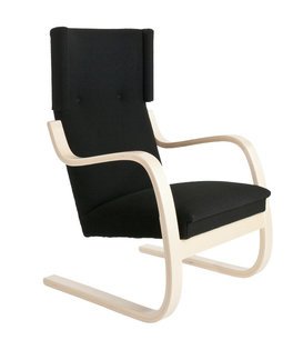 Artek - lounge stoel 401 zwart