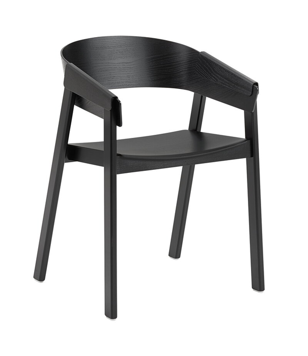 Muuto  Muuto Cover Eetkamerstoel met armleuning zwart
