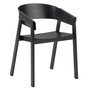 Muuto Cover Eetkamerstoel met armleuning zwart