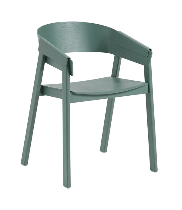 Muuto  Muuto Cover Eetkamerstoel met armleuning groen