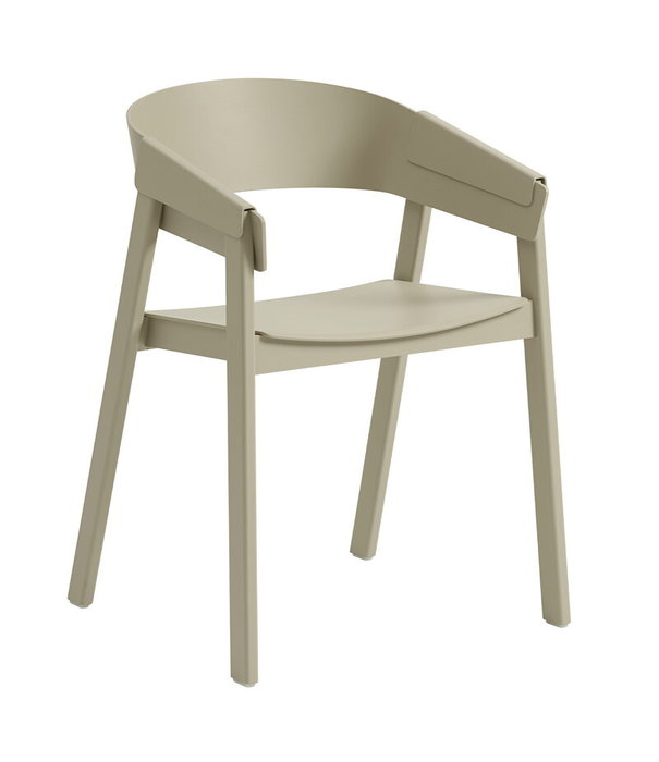 Muuto  Muuto Cover Eetkamerstoel met armleuning beige