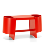 Artek - Kiulu bank B rood berken L88 cm.