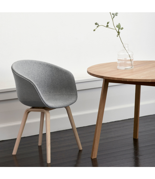 Hay  Dining Campaign, Hay AAC23 Soft Dining Chair Lola green, walnut legs