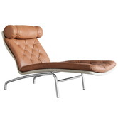 Fredericia The Vodder Chaise lounge chair - cognac leather