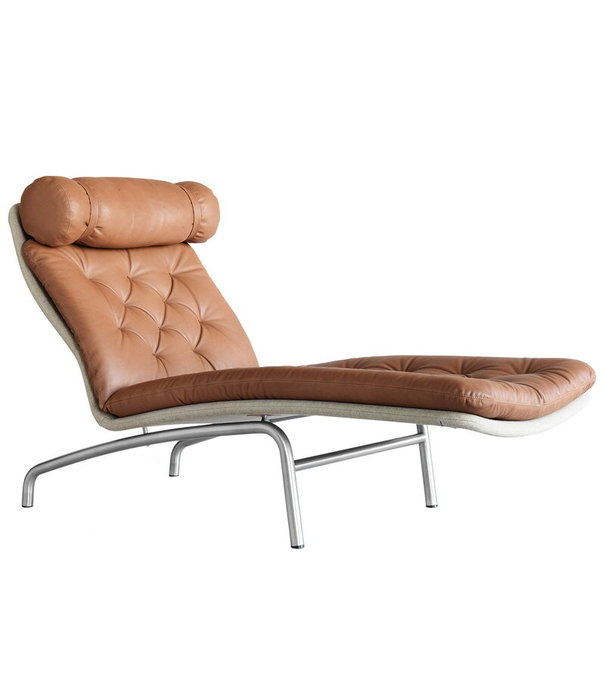 Fredericia  Fredericia The Vodder Chaise lounge stoel - cognac leder