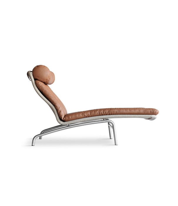 Fredericia  Fredericia The Vodder Chaise lounge stoel - cognac leder