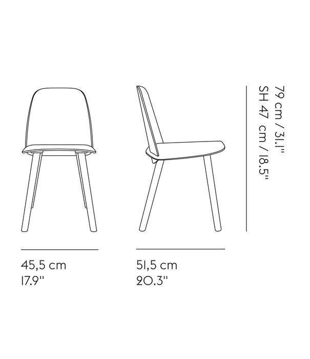 Muuto  Muuto - Nerd chair grey