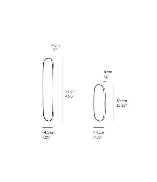 Muuto  Muuto - Framed mirror small - taupe - taupe