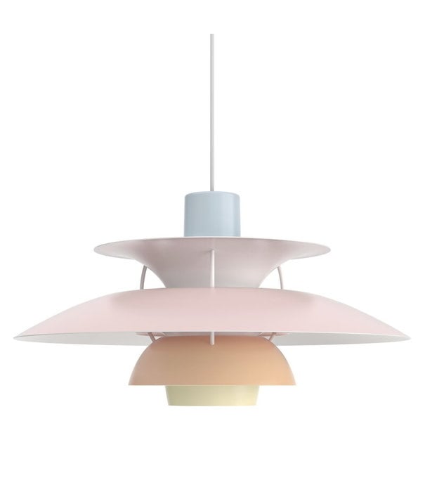 Louis Poulsen  PH 5 Pastels Pendant blue rose peach