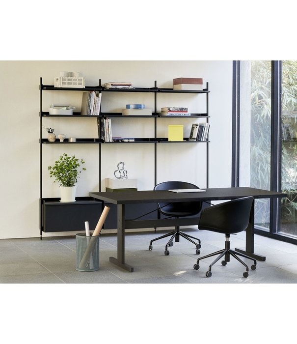 Hay  Hay Pier System - Pier combination 12, 2 columns black / black profiles