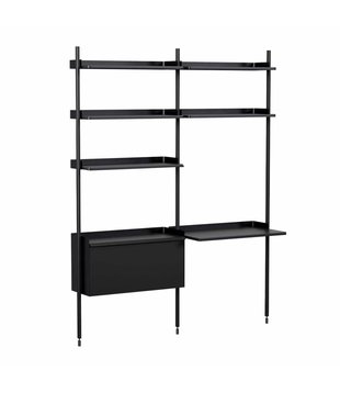 Hay Pier System combinatie 12, 2 columns zwart / zwart