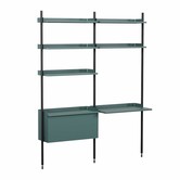 Hay Pier System - Pier combination 12, 2 columns blue / black profiles