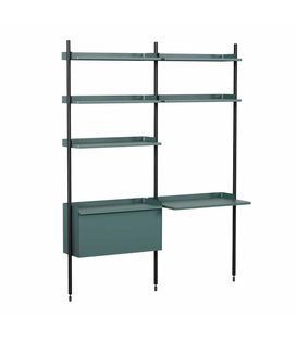 Hay Pier System combinatie 12, 2 columns blauw / zwart