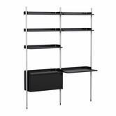 Hay Pier System  - Pier System combinatie 12 - 2 columns zwart / aluminium profielen