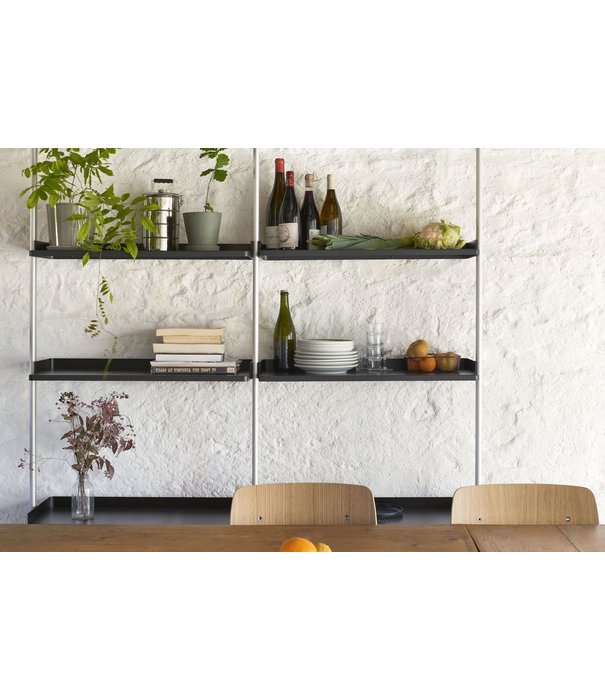 Hay  Hay Pier System - Pier combination 12, 2 columns white / black profiles