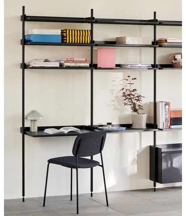 Hay  Hay Pier System - Pier combinatie 12, 2 columns blauw / zwart profielen